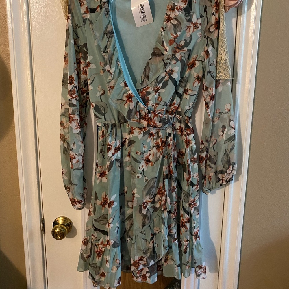 Pink Lily Floral Dress